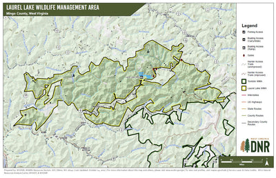 WV Division of Natural Resources WVDNR District 5 WMA Maps - Bundle bundle
