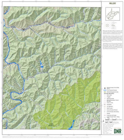 WV Division of Natural Resources Wyoming County, WV Quad Maps - Bundle bundle