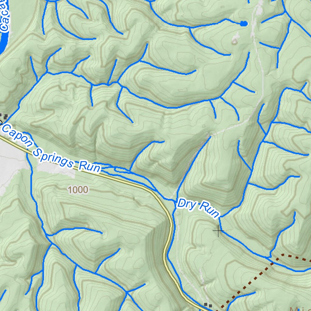 Yellow Spring Quad Topo - WVDNR Map by WV Division of Natural Resources ...