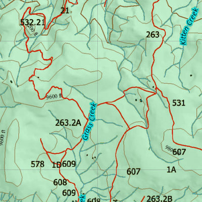 Wyoming HuntData LLC Bighorn Sheep Unit 10 Map digital map