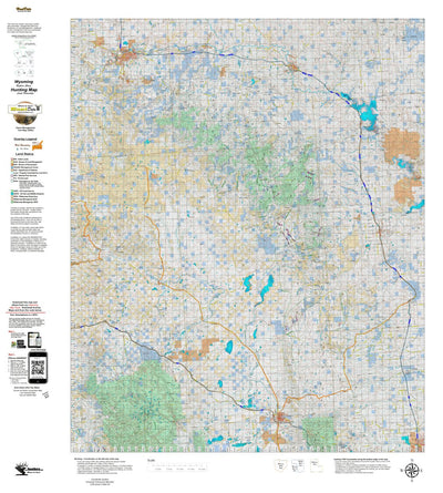 Wyoming HuntData LLC Bighorn Sheep Unit 19 Map digital map