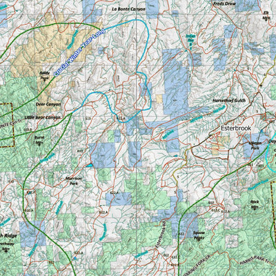 Wyoming HuntData LLC Bighorn Sheep Unit 19 Map digital map