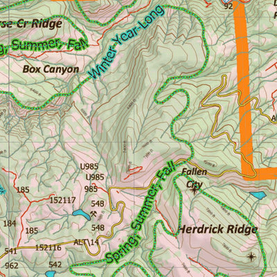 Wyoming HuntData LLC Mule Deer Unit 25 Summer, Winter Concentrations and Resident Herds digital map