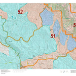 Wyoming HuntData LLC Mule Deer Unit 51 Summer, Winter Concentrations and Resident Herds digital map