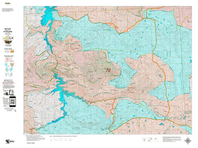 Wyoming HuntData LLC Mule Deer Unit 70 Summer, Winter Concentrations and Resident Herds digital map