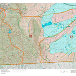 Wyoming HuntData LLC Mule Deer Unit 76 Summer, Winter Concentrations and Resident Herds digital map