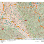 Wyoming HuntData LLC Mule Deer Unit 78 Summer, Winter Concentrations and Resident Herds digital map