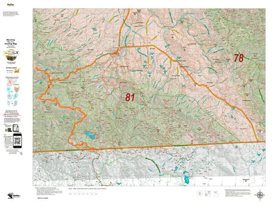 Wyoming HuntData LLC Mule Deer Unit 81 Summer, Winter Concentrations and Resident Herds digital map
