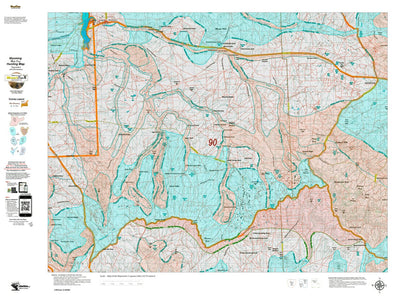 Wyoming HuntData LLC Mule Deer Unit 90 Summer, Winter Concentrations and Resident Herds digital map