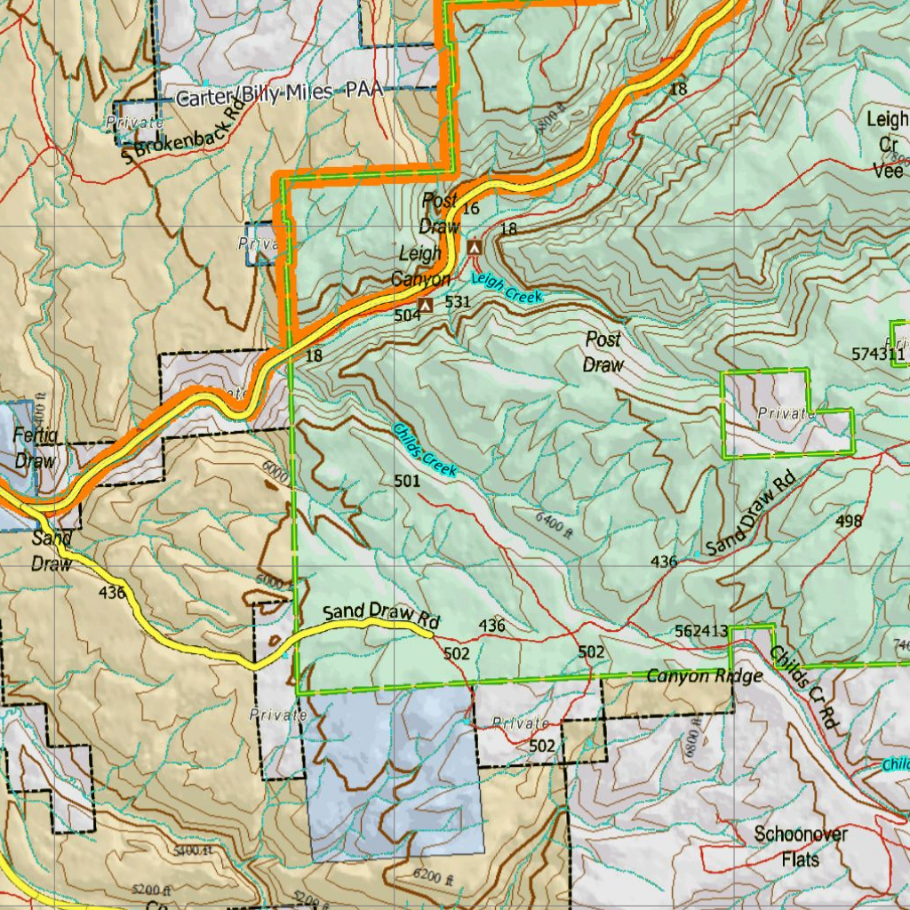 Wy Antelope Unit 115 with Land Ownership Map by Wyoming HuntData LLC ...