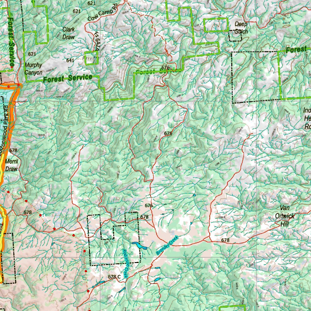Wy Antelope Unit 42 Concentration Areas Map by Wyoming HuntData LLC ...