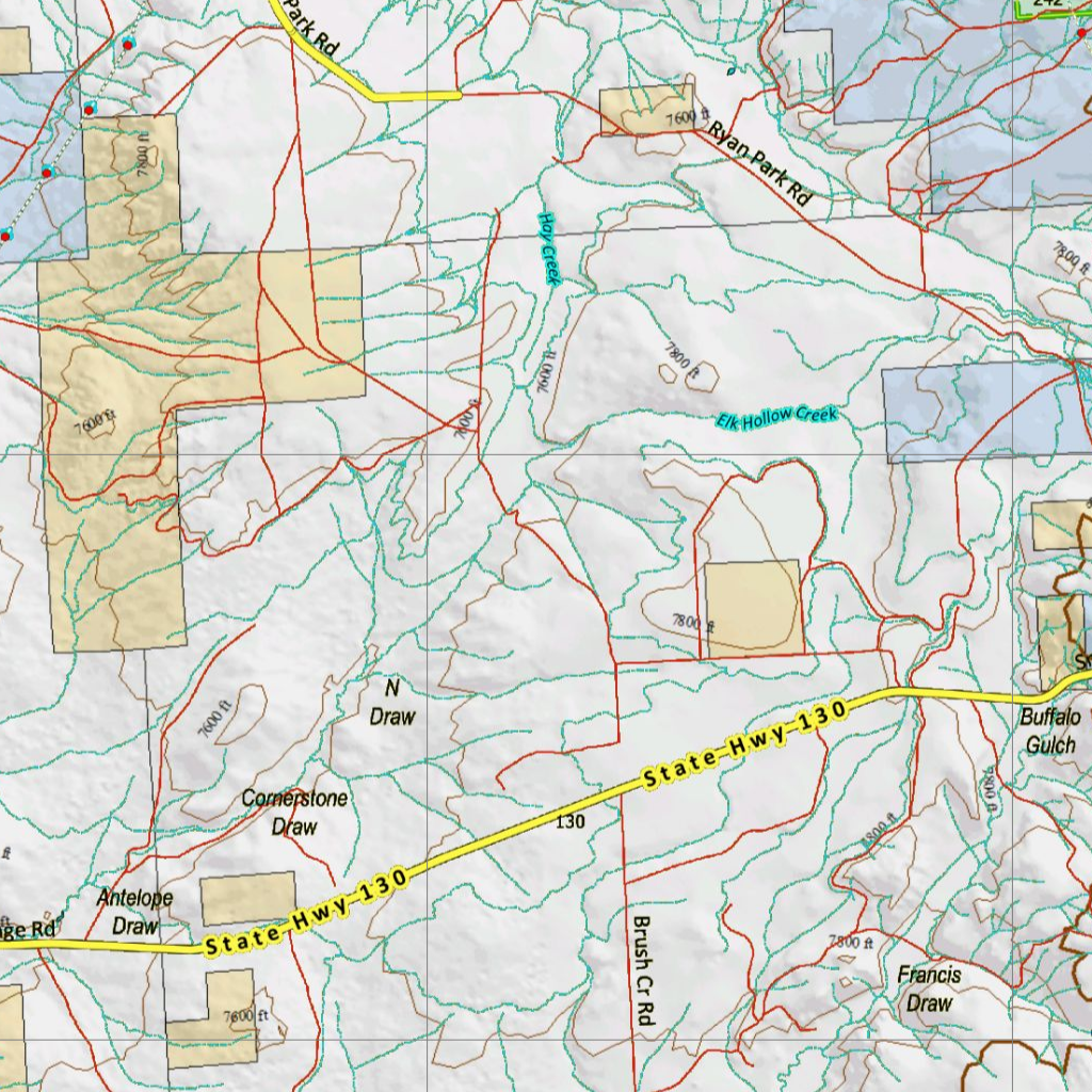 Shell Wy Map Wy Antelope Unit 50 Concentrations and Land Ownership Map by Wyoming ...