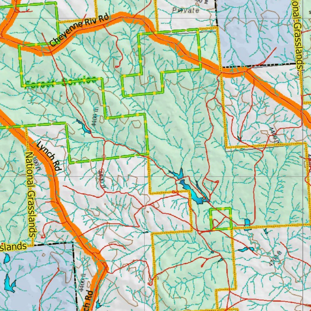 Wy Antelope Unit 6 with Land Ownership Map by Wyoming HuntData LLC ...