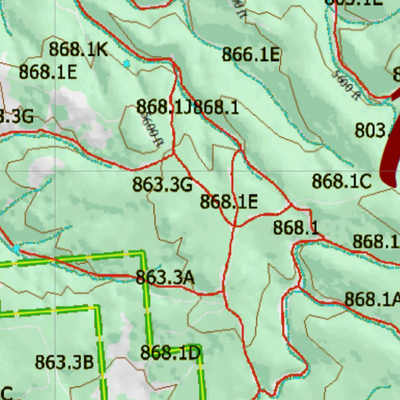 Wy Elk Unit 1 Topographical Map Preview 2