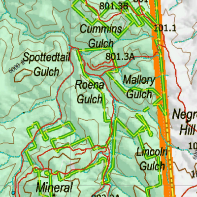 Wy Elk Unit 1 Topographical Map Preview 3