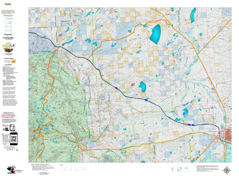 Wy Elk Unit 10 Concentrations and Land Ownership Map by Wyoming ...