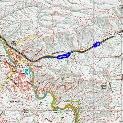 Wy Elk Unit 100 Topographical Map Preview 3
