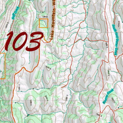 Wy Elk Unit 103 Topographical Map Preview 2