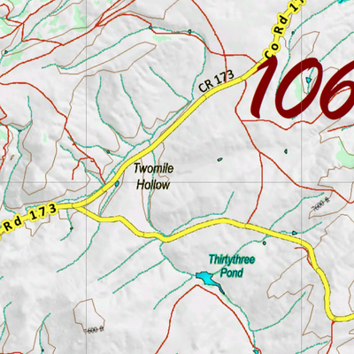 Wy Elk Unit 106 Topographical Map Preview 2