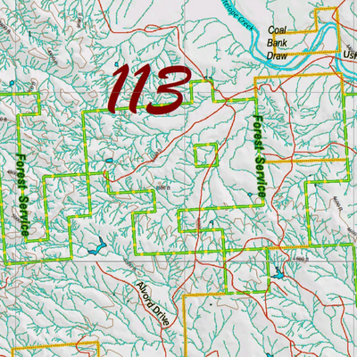 Wy Elk Unit 113 Topographical Map Preview 2