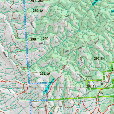Wy Elk Unit 12 Topographical Map Preview 3