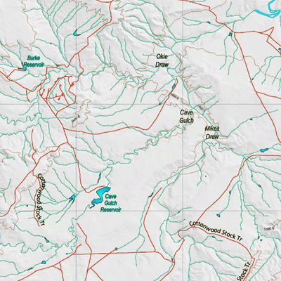 Wy Elk Unit 120 Topographical Map Preview 2