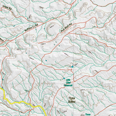 Wy Elk Unit 120 Topographical Map Preview 3
