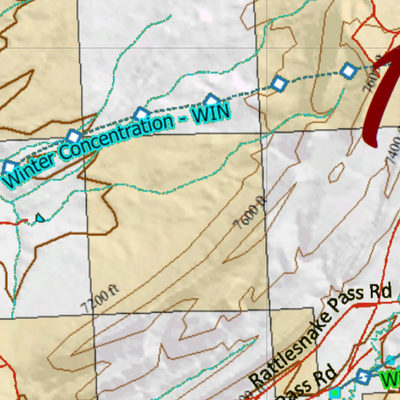 Wy Elk Unit 125 Concentrations and Land Ownership Preview 2