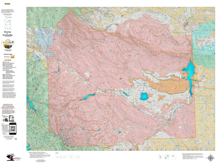Wy Elk Unit 127 Concentrations and Land Ownership Map by Wyoming ...