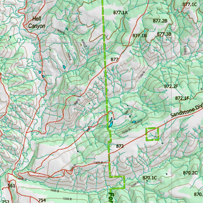 Wy Elk Unit 21 Topographical Map Preview 3