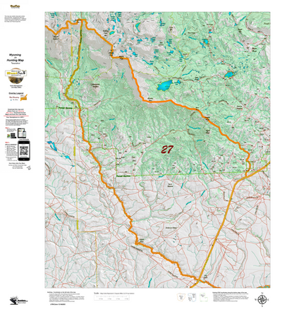 Wy Elk Unit 27 Topographical Map Preview 1