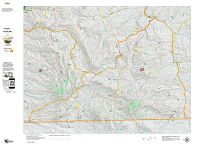 Wy Elk Unit 32 Topographical Map Preview 1