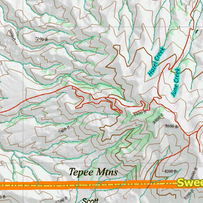 Wy Elk Unit 32 Topographical Map Preview 3
