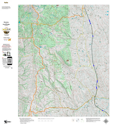 Wy Elk Unit 34 Topographical Map Preview 1