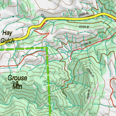 Wy Elk Unit 35 Topographical Map Preview 3