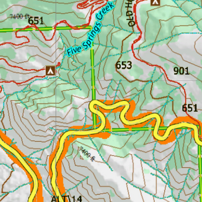 Wy Elk Unit 39 Topographical Map Preview 3