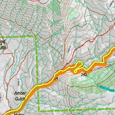 Wy Elk Unit 40 Topographical Map Preview 3