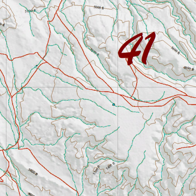 Wy Elk Unit 41 Topographical Map Preview 2