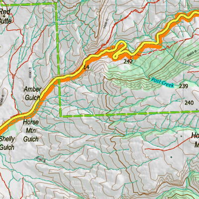 Wy Elk Unit 41 Topographical Map Preview 3