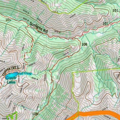 Wy Elk Unit 51 Topographical Map Preview 3
