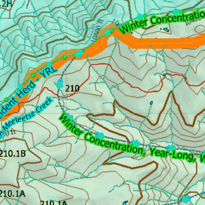 Wy Elk Unit 58 Concentrations and Land Ownership Preview 3