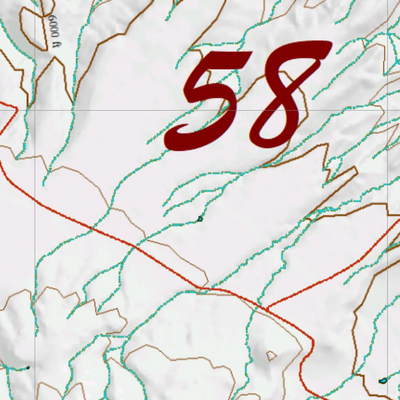 Wy Elk Unit 58 Topographical Map Preview 2