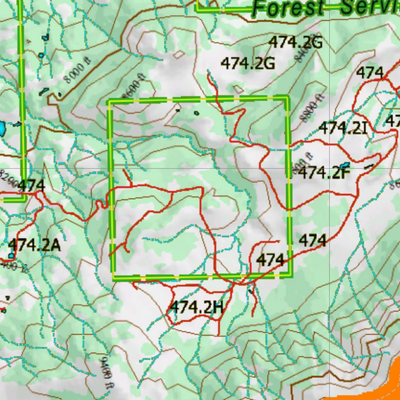 Wy Elk Unit 58 Topographical Map Preview 3