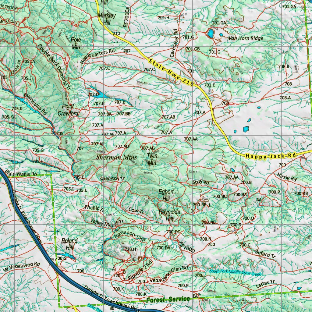 Wy Elk Unit 6 Topographical Map by Wyoming HuntData LLC | Avenza Maps