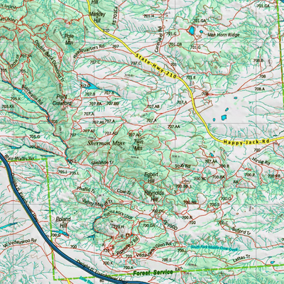 Wy Elk Unit 6 Topographical Map Preview 3