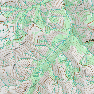 Wy Elk Unit 61 Topographical Map Preview 3
