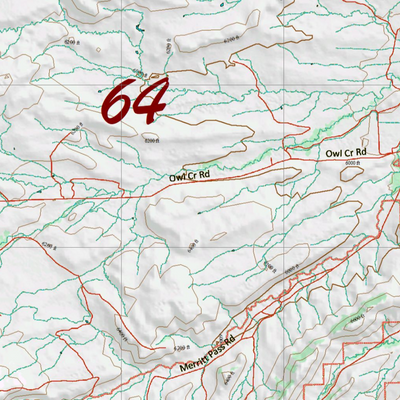 Wy Elk Unit 64 Topographical Map Preview 2