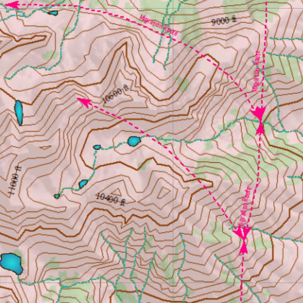 Wy Elk Unit 71 Concentration Areas Map by Wyoming HuntData LLC | Avenza ...