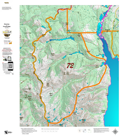 Wy Elk Unit 72 Topographical Map Preview 1