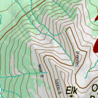 Wy Elk Unit 72 Topographical Map Preview 2